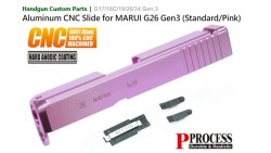 Aluminum CNC Slide for MARUI G26 Gen3 (Standard/Pink)